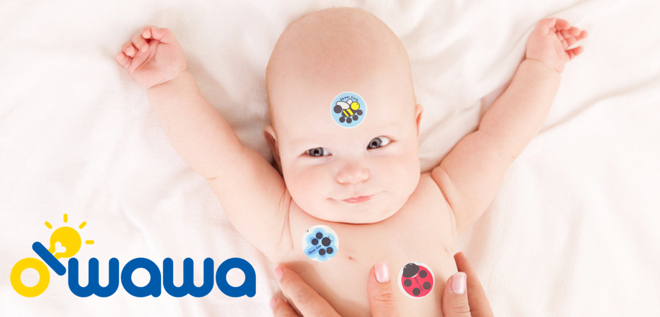 Egoísmo Premedicación Relacionado Termómetro para bebés: Sticker Owawa -