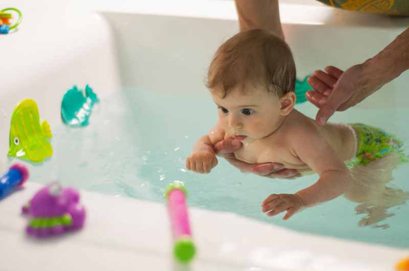 Bañera con hidromasaje para tu bebé