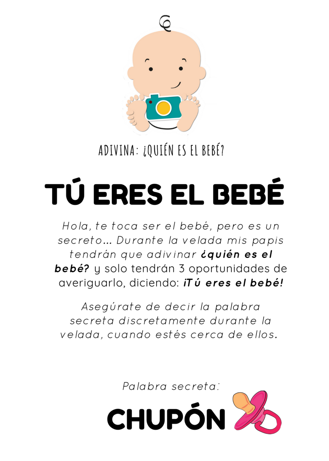 Juegos para fiesta de Baby Shower Mega Baby